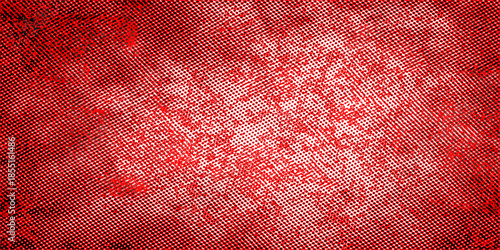 A vintage red fabric background features a grunge canvas texture and aged surface material, creating a textured digital art backdrop for wallpaper design