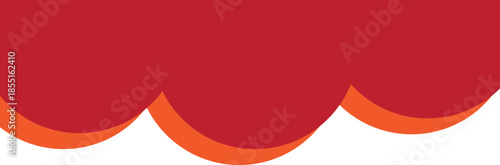 A bold, deep red canvas with a soft light effect at the bottom.