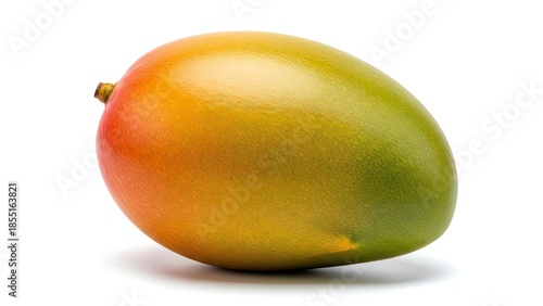 Ripe Mango Fruit on White Background - Closeup