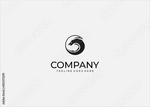 Premium Minimalist Vector Logo Design Featuring A Fierce Honey Badger Silhouette Inside A Circular Frame For Bold Modern Sport Team Brand Identity