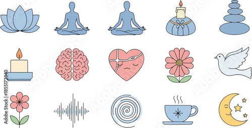 People meditate peacefully with candles and flowers in a serene natural setting hasil akhir 83