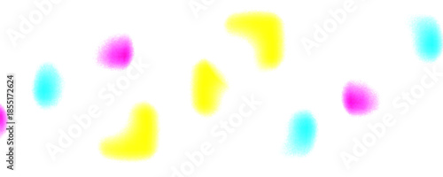 Set color circle gradient noise gradation. Abstract colorful watercolor blur mesh on isolated transparent background. Circle shape png.