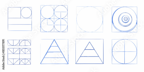 Geometric shapes and lines a study in squares circles and triangles