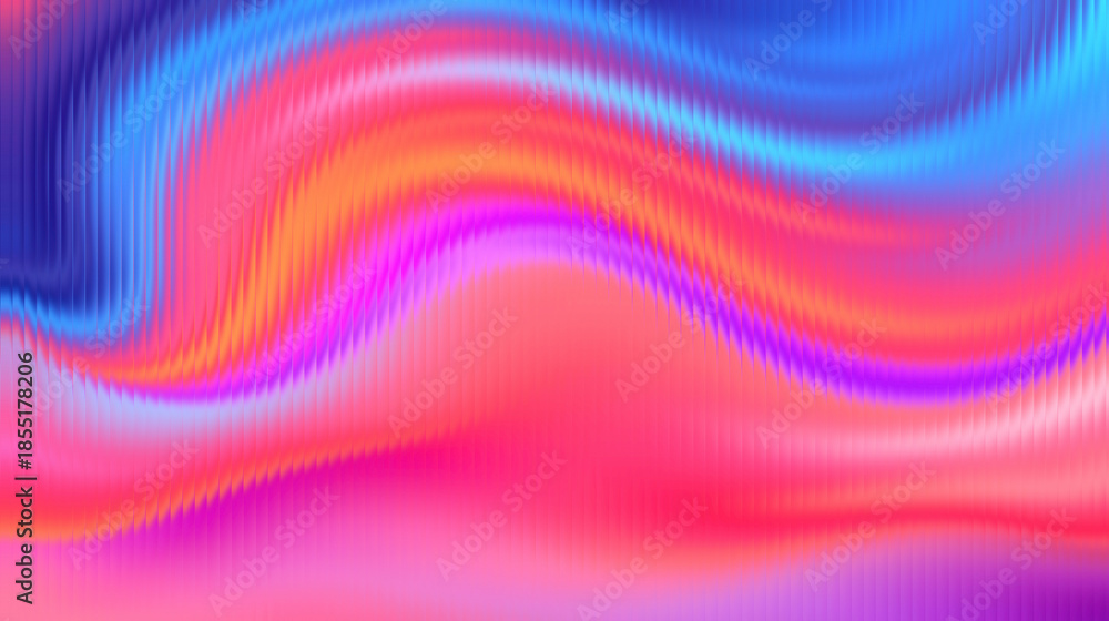 Naklejka premium Vibrant wavy abstract background with pink, blue, and orange hues