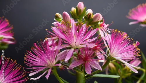 blooms of the typical centaury plant centaurium erythraea
