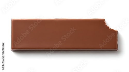 chocolate bar on white background