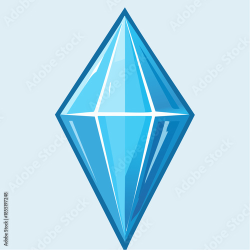 A blue plumbob, a diamond-shaped icon often associated with The Sims video game series.
