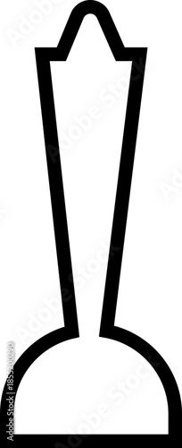 Black Golf Line Style Vector Icon Sports Equipment Symbol and Recreation Outline Graphic Group Featuring Club, Ball, Tee and Course Elements