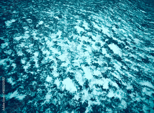 Snowy frozen grass hill texture illustration background