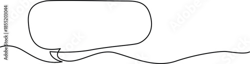 Abstract shape on wavy line Vector