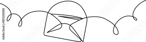 Abstract geometric shape with curved lines Vector