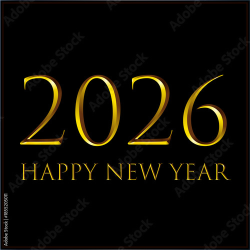 Happy new year 2026 banner design