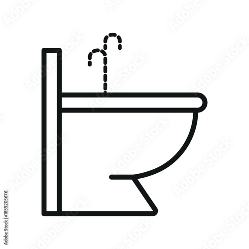 Bidet icon vector design template
