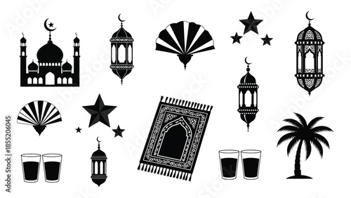 Islamic symbols and decorations