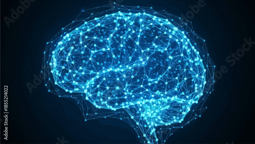 Artificial Intelligence Neural Network Connection Vector