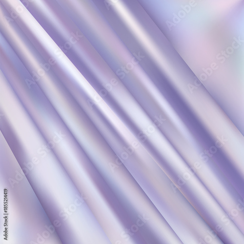 Abstract linen blend wavy fabric texture background. Crumpled pink color dyed linen textiles canvas background. Top view. eps 10