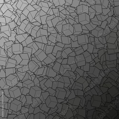 Gray background from cubes. Vector illustration for your graphic design. Vector illustration for your graphic design. eps 10