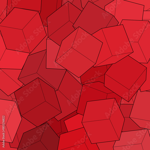 Abstract polygonal background. Vector geometric template for the presentation of promotional materials. Website background layout design. Light red cube. eps 10