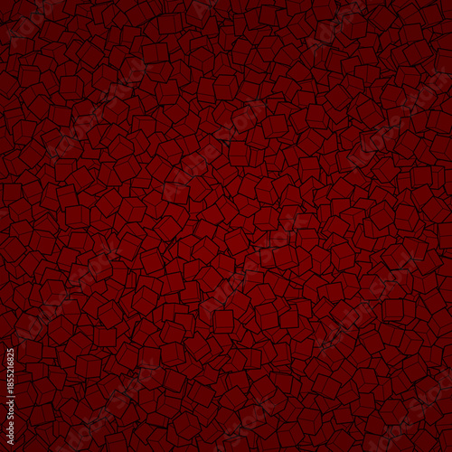 Abstract vector background. Geometric figures. Red cubes. eps 10