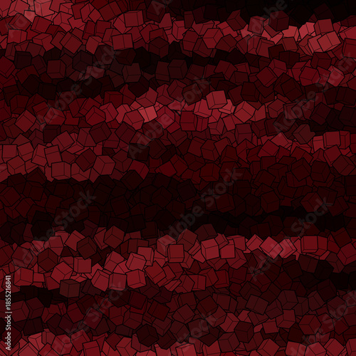 Black and red presentation template. Design element. Cubes. eps 10