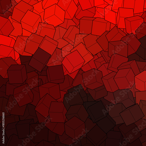 Pink background from cubes. polygonal style. Design element. eps 10