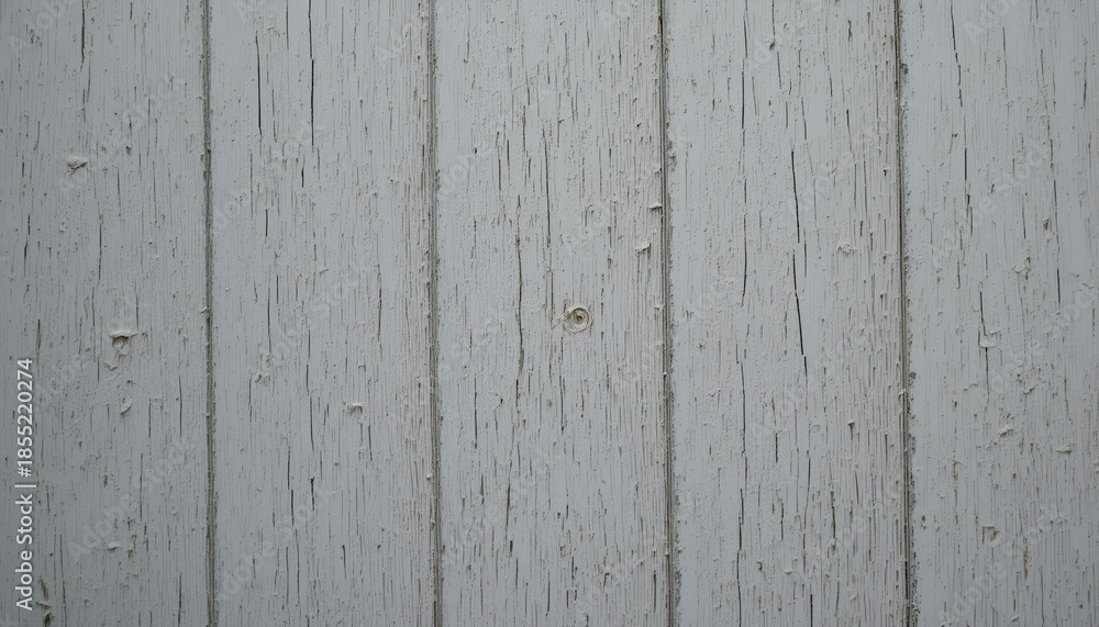 Fototapeta premium Weathered gray wooden planks with peeling paint