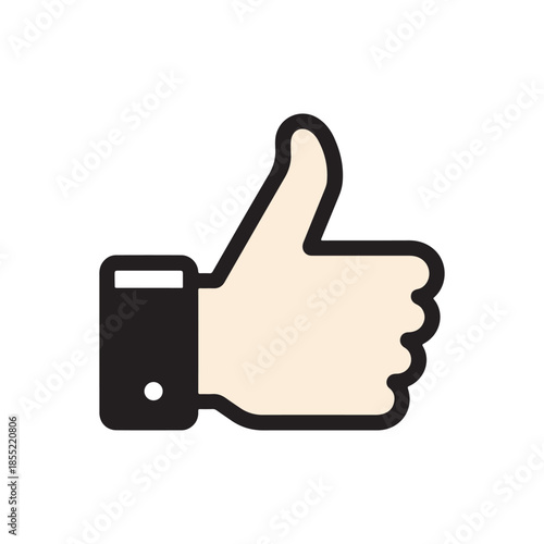 Thumbs Up Hand Icon – Approval, Like, Positive Feedback, and Success Symbol for Web, App, and Graphic Design.