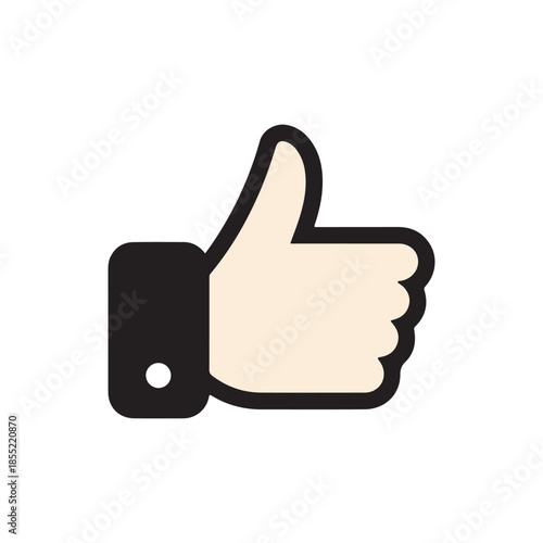 Thumbs Up Hand Icon – Approval, Like, Positive Feedback, and Success Symbol for Web, App, and Graphic Design.