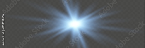 Bright Starburst Light Effect on Soft Background