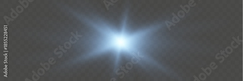 Bright Starburst Light Effect on Soft Background