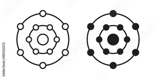 Antioxidant icons. Outline icons vector collection. flat illustrations