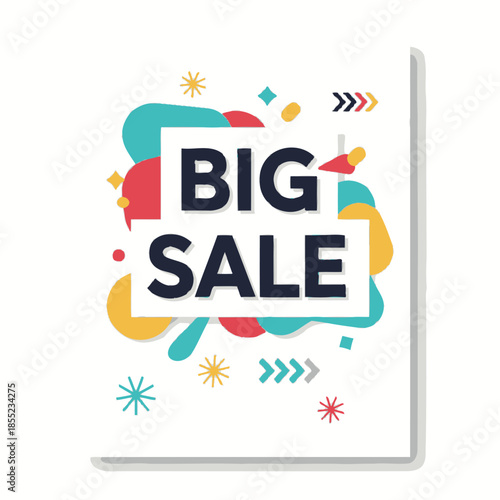 Eye-catching promotional design emphasizing a major retail shopping event with vibrant colors and