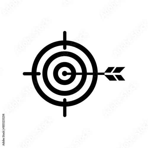 Bullseye target with arrow illustration