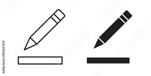 Edit text icons. Outline icons vector collection. flat illustrations