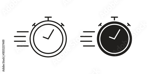 Express icons. Outline icons vector collection. flat illustrations