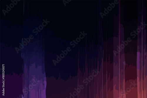 Neon ripple glass gradient in magenta, violet, and ember orange over a deep midnight backdrop, featuring sharp ribbed distortion, cinematic glow, and a futuristic texture background in vector style.
