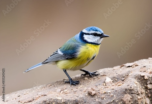 A close up of a Blue Tit in a tree