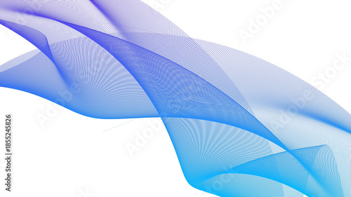 Abstract Modern Flowing Blue and Purple Gradient Wave Lines Vector Background
