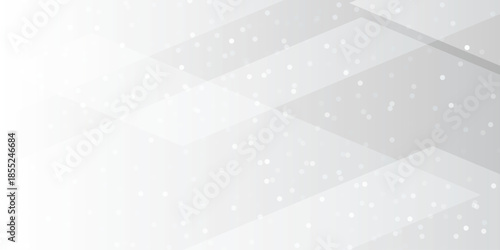 Abstract vector background with minimal geometric shapes, layered structure and subtle decorative particles. Clean modern backdrop for corporate design, presentations, web layouts and branding.