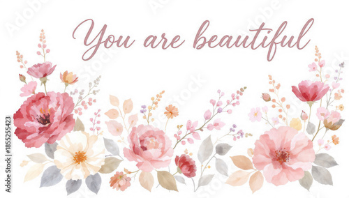 You are beautiful floral design