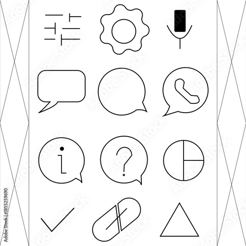Minimal Line Icons Collection.