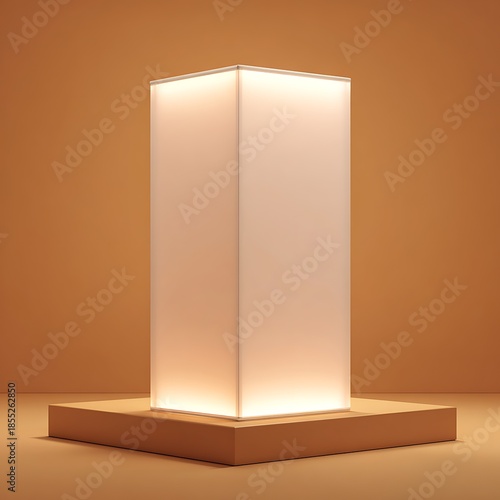 Modern square table lamp