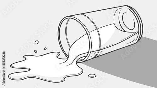 Spilled drink on table Vector