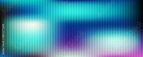 Abstract digital art with vibrant blue purple and white hues and distorted light effects
