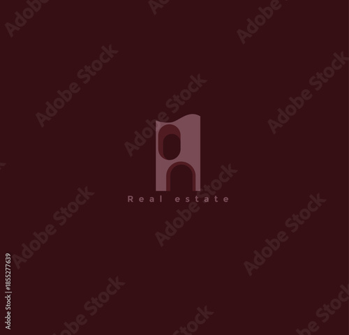 Modern Abstract Building Logo Design for Real Estate and Architecture Brand