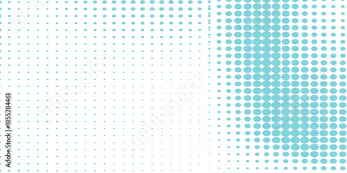 Transparent Vector Gradient Blue Color Halftone Background Staggered Dots Pattern modern dotted
