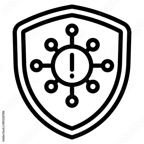 Antivirus vector icon. Coding and programming icon line style. perfect use for logo, presentation, website, and more. Modern icon design outline style 