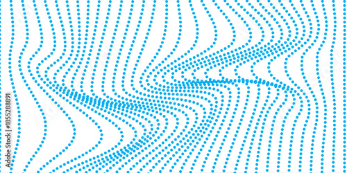 Transparent Vector Gradient Blue Color Halftone Background Staggered Dots Pattern modern dotted