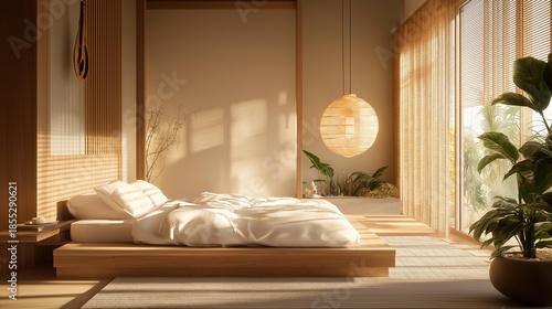 beautiful lake in the morning