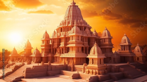 temple in the city of thailand